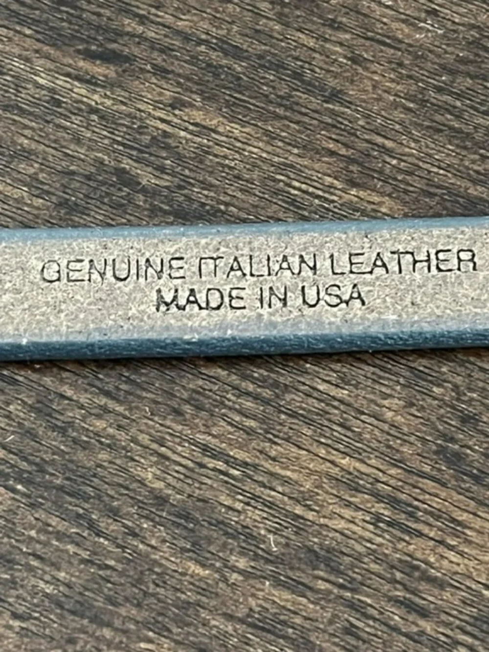 J. Crew Italian Leather Skinny Belt Brown Brass Tone Buckle Made in USA Small - Picture 5 of 7